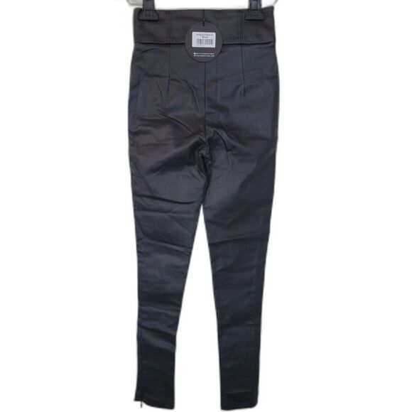 Wildfox Black Vegan Leather Acting Out Pants - Picture 2 of 5